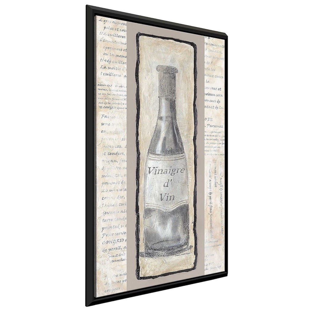 "Vinaigre d' Vin" Print on Floating Canvas
