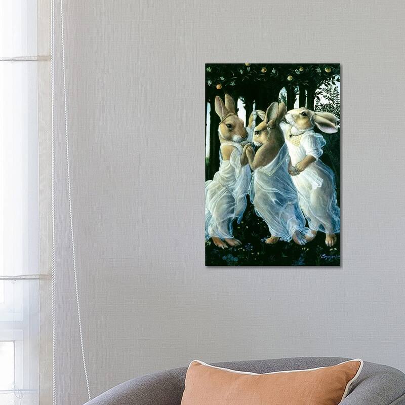iCanvas "Bunny Graces" by Melinda Copper Canvas Print - 26x18x1.5