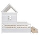 preview thumbnail 6 of 11, Twin Size House Platform Beds with Two Drawers Shared Beds, Combination of 2 Twin Size Beds