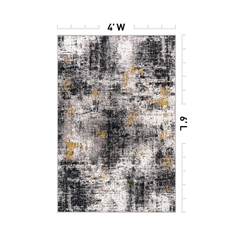 World Rug Gallery Adare Contemporary Abstract Area Rug