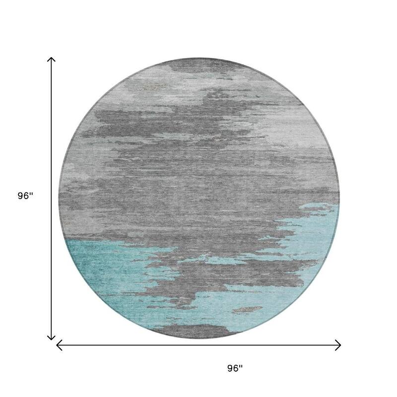 HomeRoots Abstract Transitional Rectangle Outdoor Rug