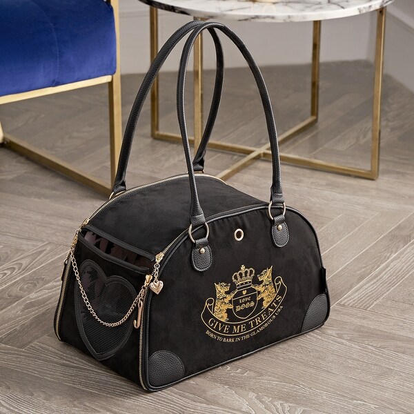 Juicy Couture Give Me Treats Pet Carrier - Stylish Travel