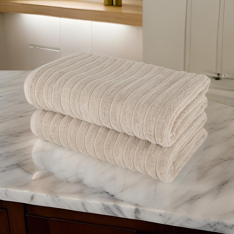 Brampton 2 Piece Luxury Turkish Cotton Jumbo Bath Sheets