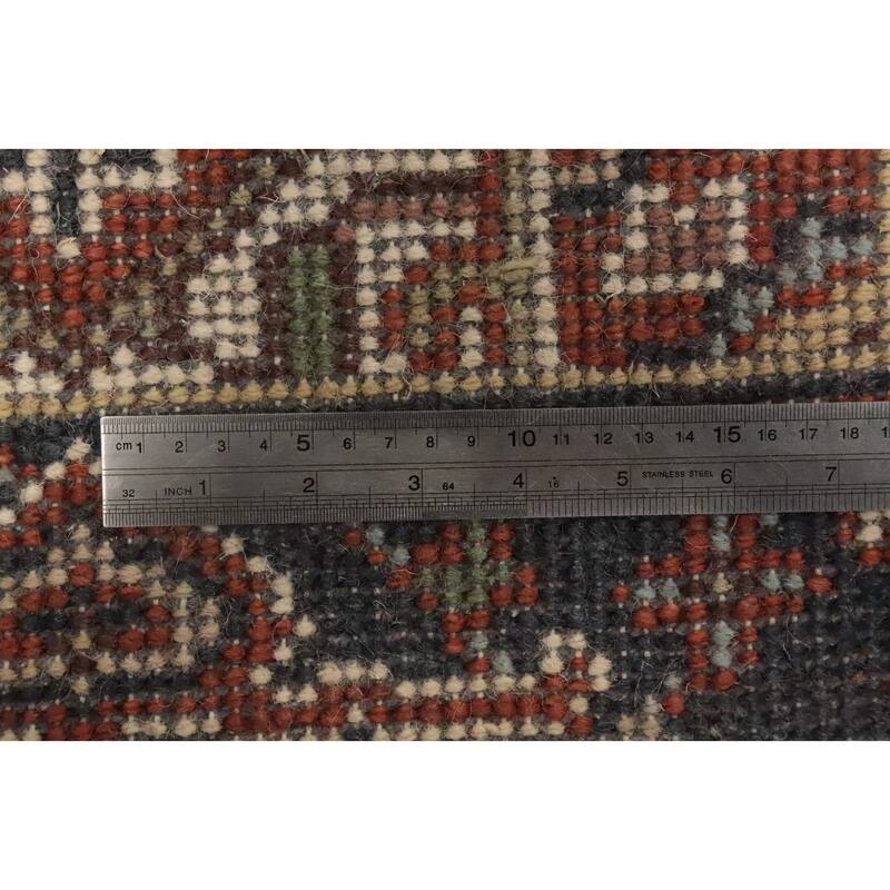 Hand Knotted Oriental 100% Wool Carpet Traditional Medallion Oranges & Rust Heriz (serapi) Area Rug - 3' 0'' X 2' 0''