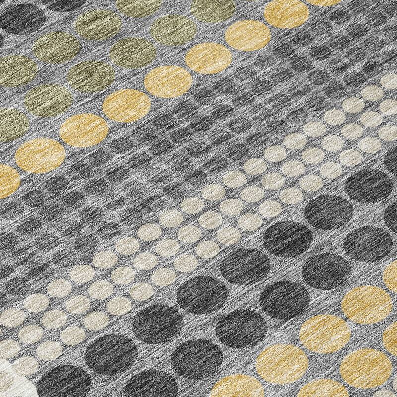 Machine Washable Indoor/ Outdoor Casual Dotty Chantille Rug