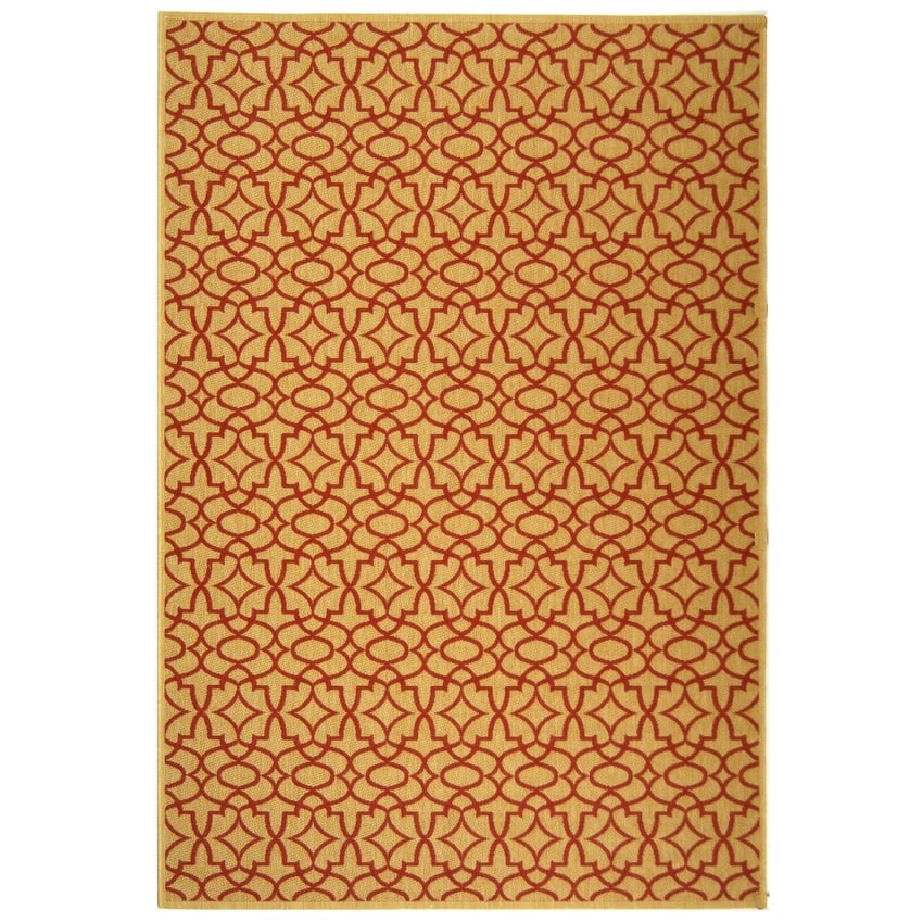 SAFAVIEH Courtyard Penny Indoor/ Outdoor Waterproof Patio Backyard Rug