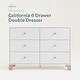 preview thumbnail 9 of 50, Storkcraft California 6 Drawer Dresser - GREENGUARD Gold Certified, Interlocking Drawer System