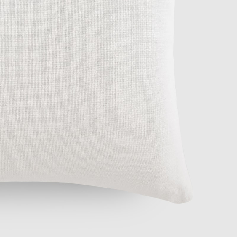 Washed and Distressed Cotton Decor Throw Pillow in Stone Washed