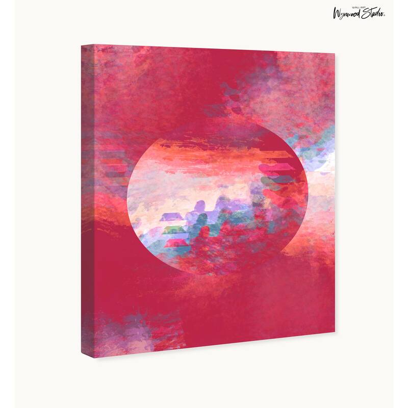 Wynwood Studio Canvas Abstract Disco Magical Ball Pink Modern & Contemporary Wall Art Canvas Print