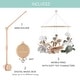 preview thumbnail 2 of 3, The Peanutshell Wooden Crib Mobile Set with Arm, Music Box and Safari Serenity Baby Mobile