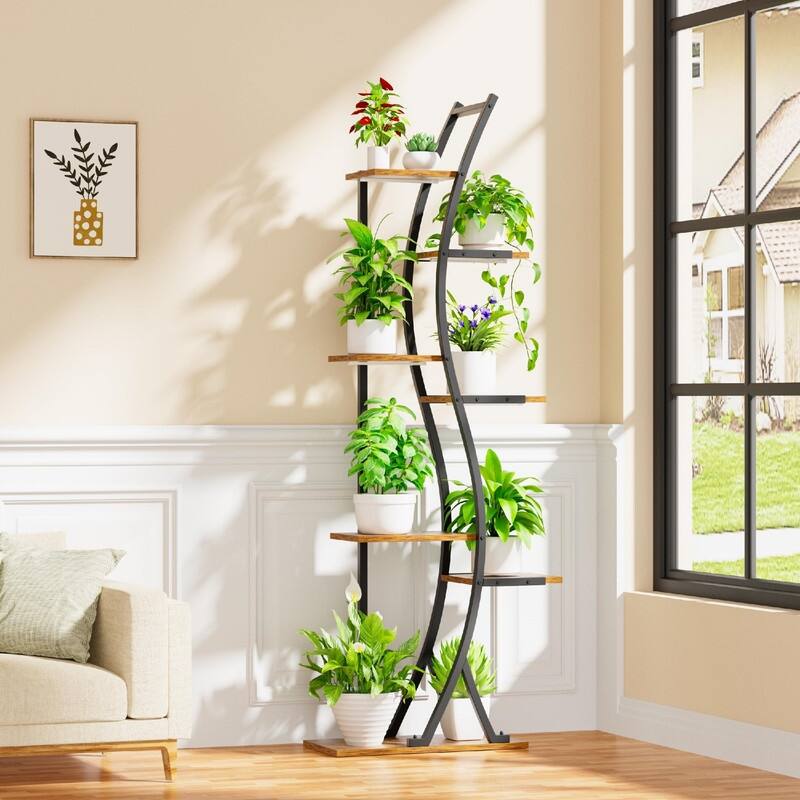 Plant Stand Indoor with Grow Lights - 19.69 x 9.45 x 62.99 inches