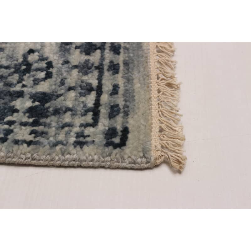 ECARPETGALLERY Hand-knotted Mystique Grey Wool Rug - 8' 1" x 9' 8"