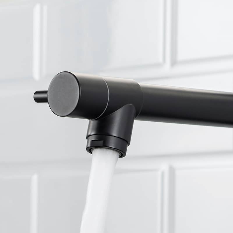 Heavy Duty Commercial Style Kitchen Sink Faucet, Single Handle Pre-Rinse Spring Sprayer Kitchen Faucets