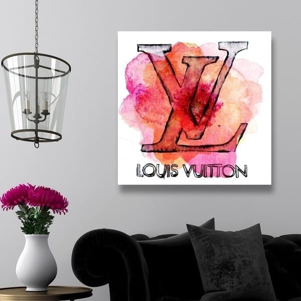  white Louis Vuitton bag shoes art print Glam Wall Art