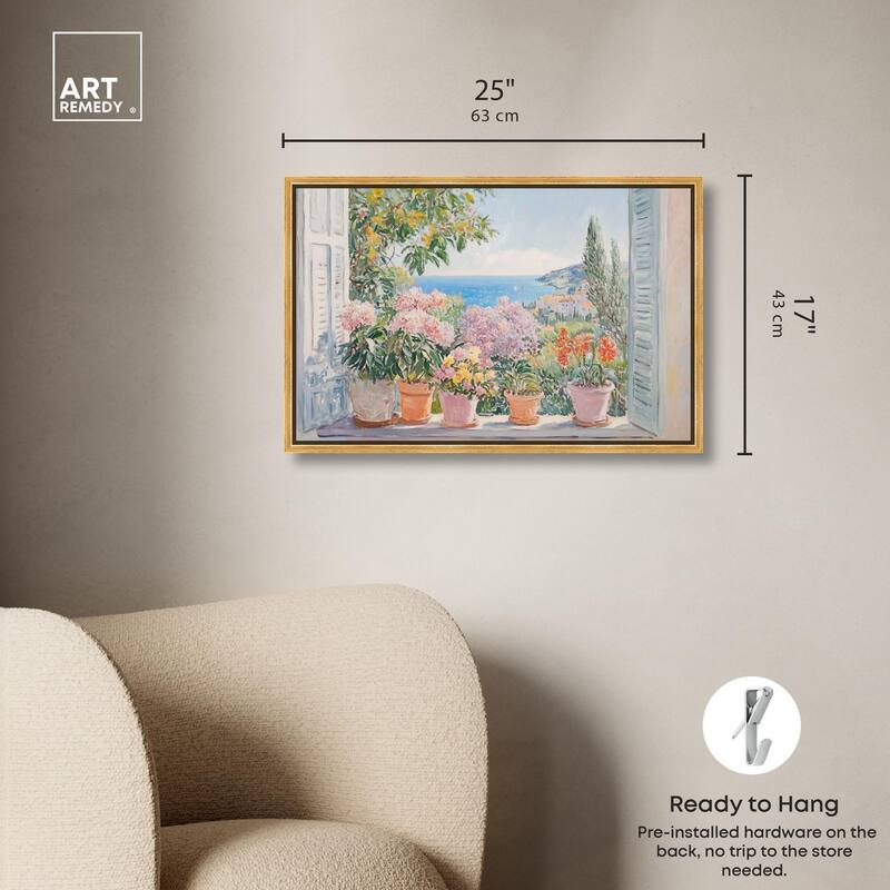 Mediterranean Blooms Canvas by Art Remedy