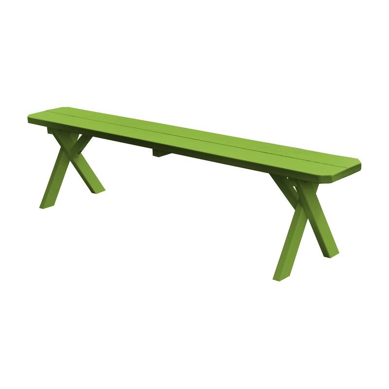 Pine 6' Crossleg Bench