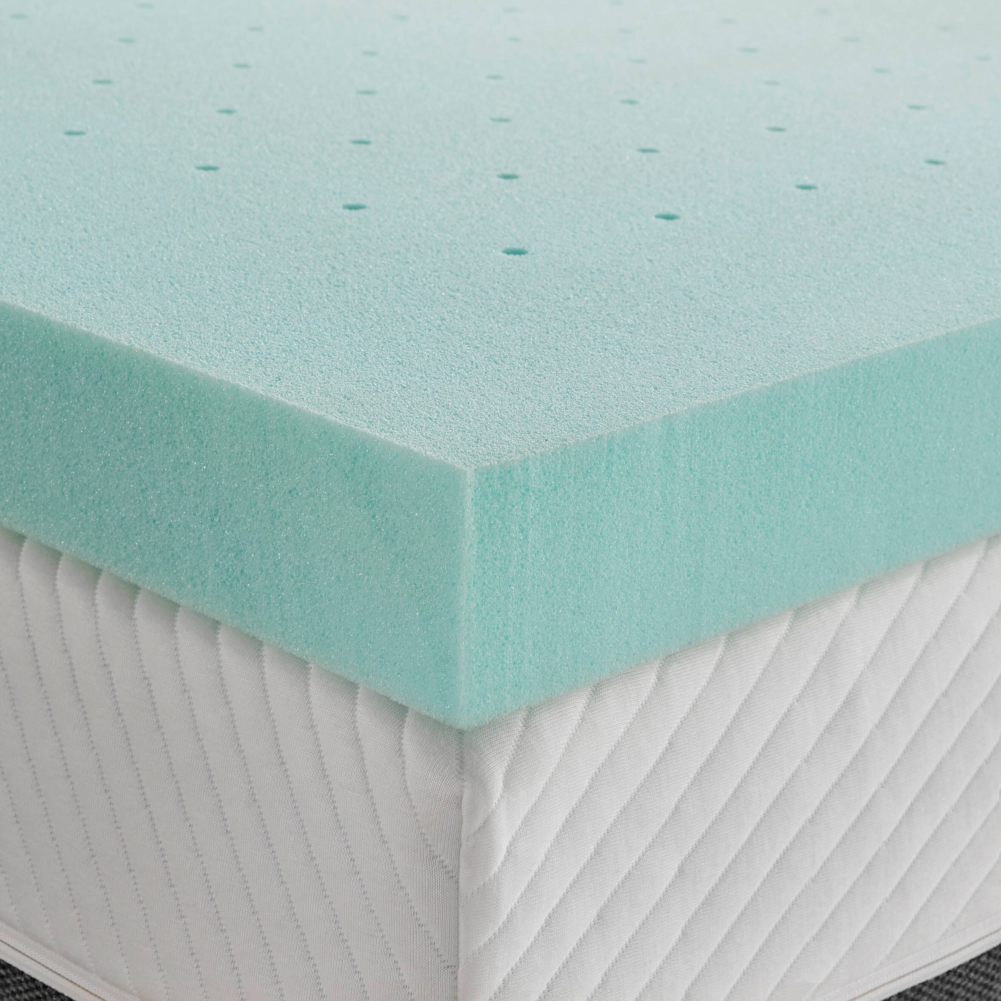 RunFine 3 Inch Upgrade Ventilated Cooling Gel Memory Foam Mattress