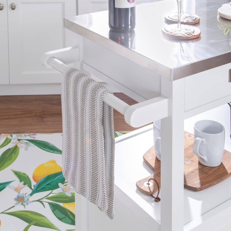 Julianna Stainless Steel Kitchen Cart