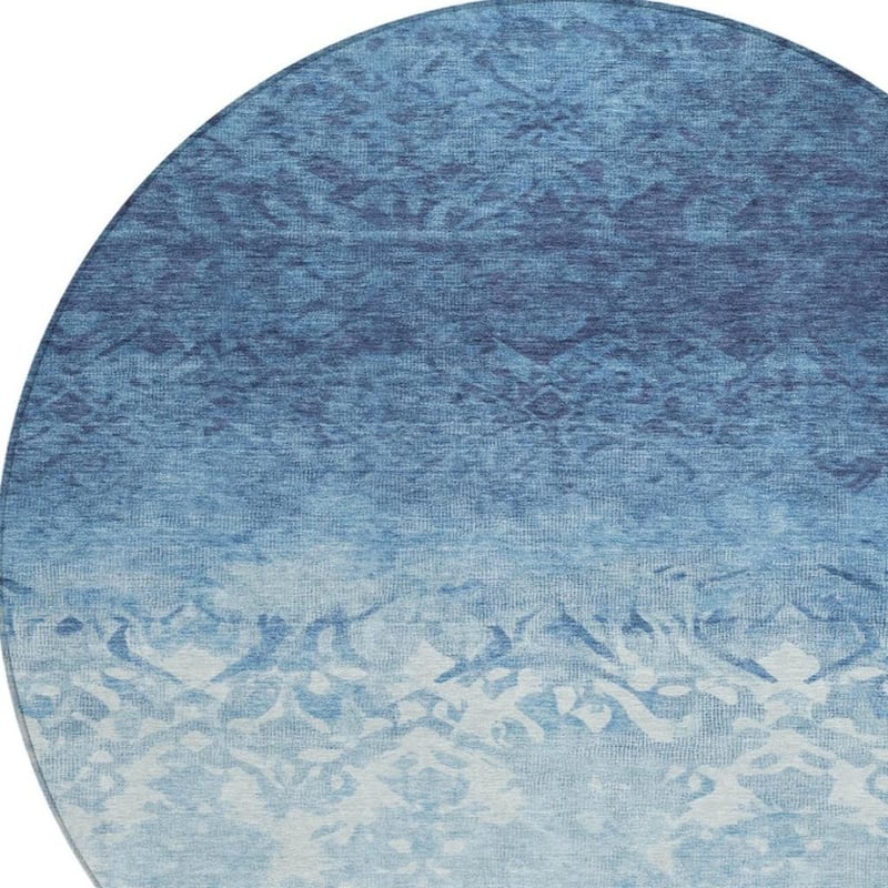 HomeRoots Damask Transitional Rectangle Outdoor Rug