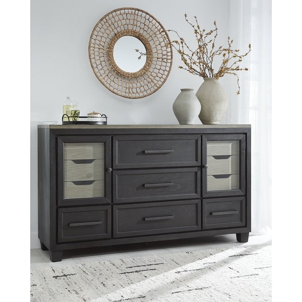 black and brown dresser Covetown Dresser