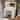 Modern White Makeup Vanity with Oversized LED Mirror, Glass Top Dressing Table with Storage