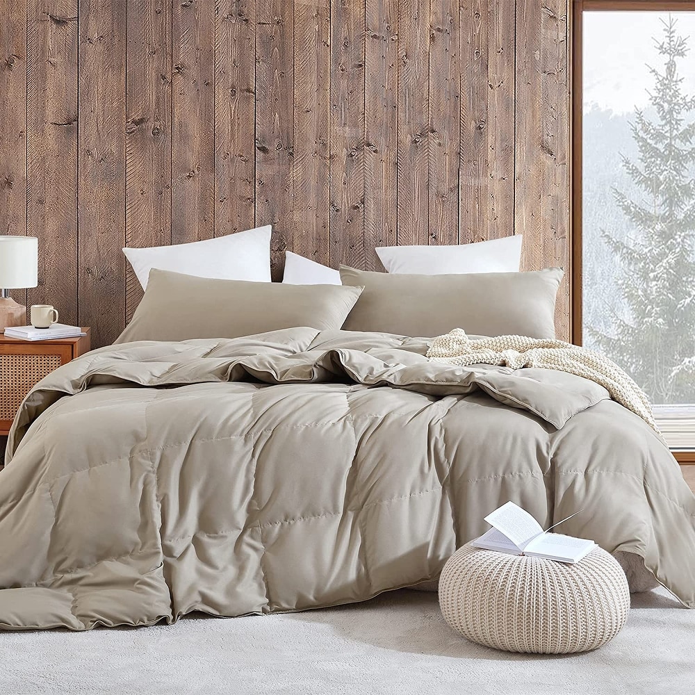 Snorze® Cloud Comforter Set - Coma Inducer® Oversized Bedding in Bronze Stone