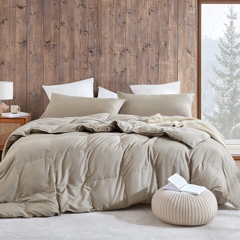 Snorze® Cloud Comforter - Coma Inducer® Oversized Bedding in Bronze Stone