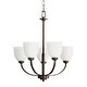preview thumbnail 1 of 8, Quorum International Reyes 5 Light 26" Wide Chandelier Oiled Bronze