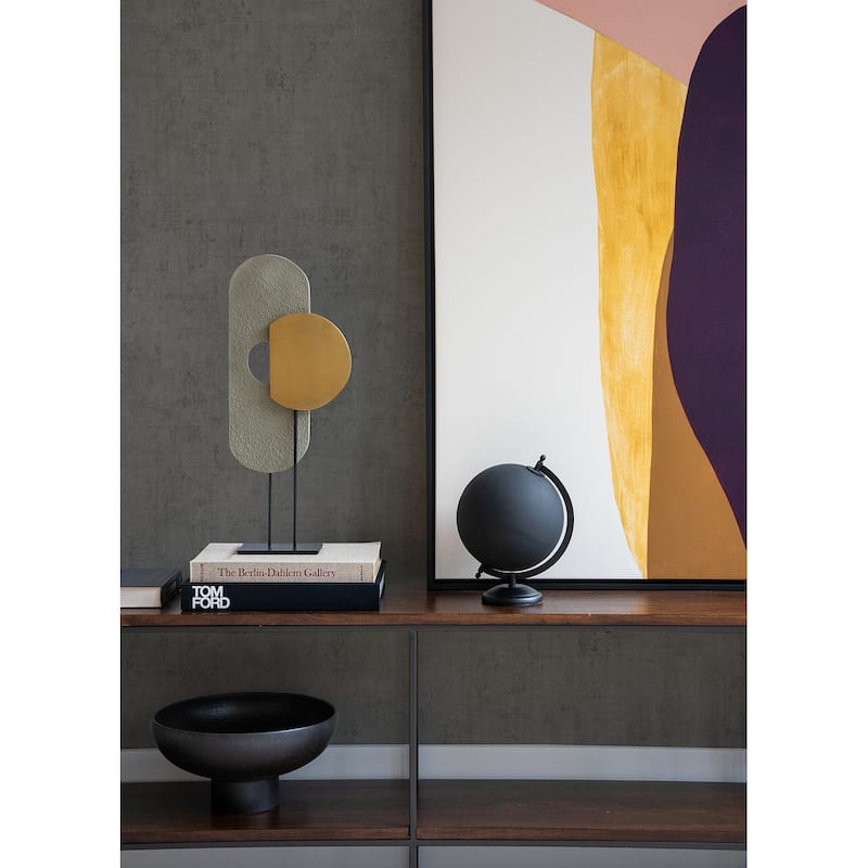 Advantage Carrero Grey Plaster Texture Wallpaper - 20.9in x 396in x 0.025in - 20.9in x 396in x 0.025in