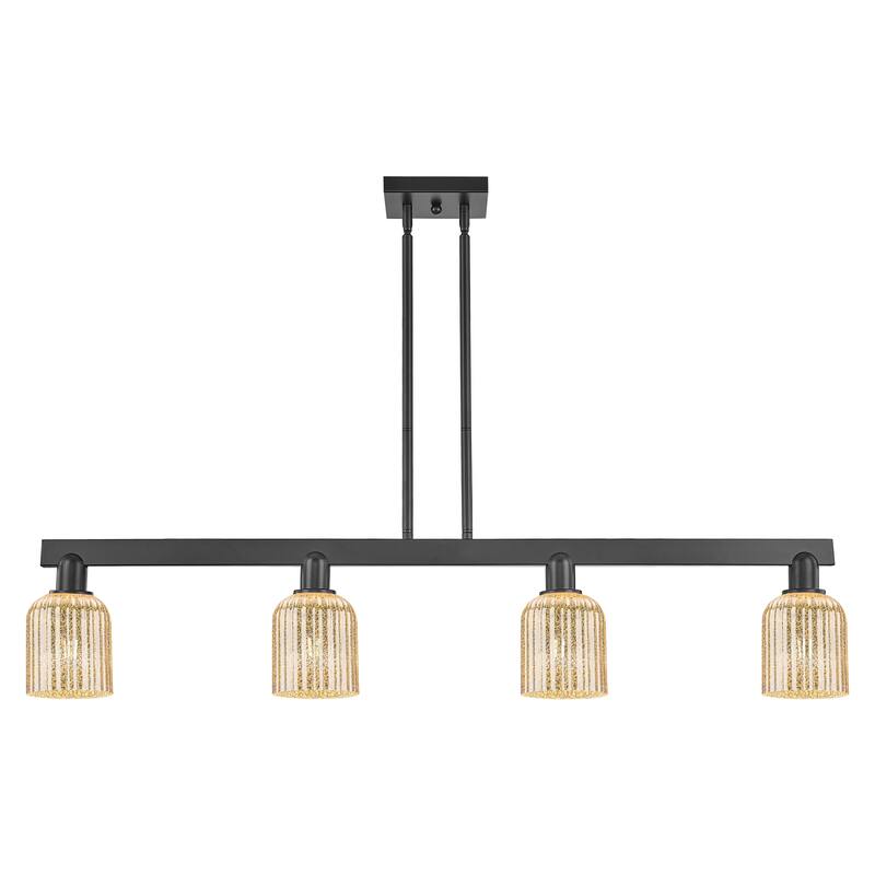 Innovations Lighting Downtown Urban - Bridal Veil - 4 Light 48" Stem Hung Island Light
