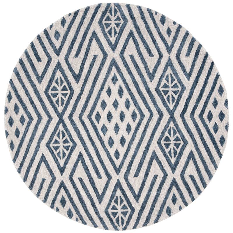 SAFAVIEH Handmade Micro-Loop Hanneli Wool Rug