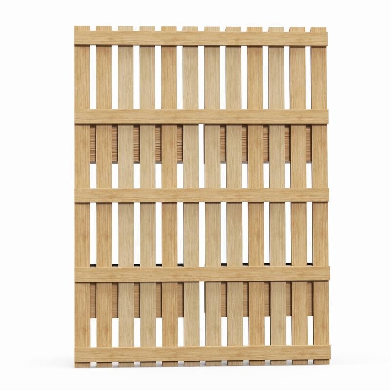 Outsunny 4 Box Raised Garden Bed with Trellis for Vine Flowers & Climbing Plants
