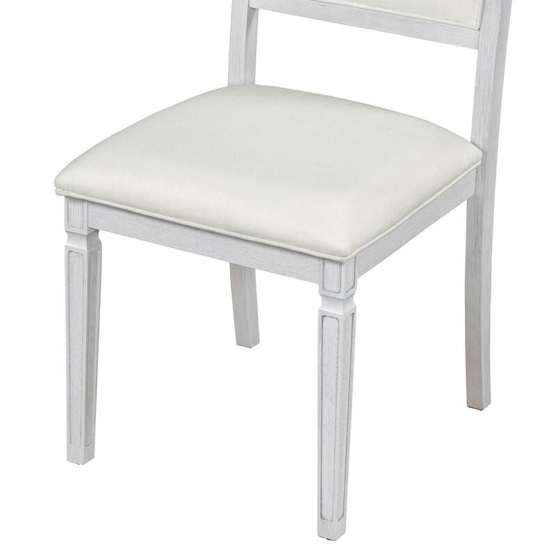 Rustic Farmhouse Extendable Dining Table Set for Six with Four Chairs and Bench for Cozy Gatherings