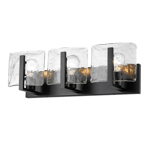slide 2 of 11, Golden Lighting 3164-BA3 HWG Aenon 3 Light 22" Wide Vanity Light Matte Black