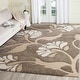 preview thumbnail 1 of 55, SAFAVIEH Florida Shag Neliha Floral 1.2-inch Thick Rug 6' x 9' - Smoke/Beige - Rectangle
