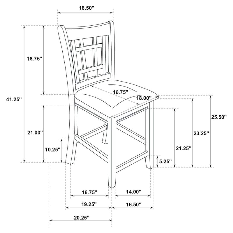 Meerson Tan and Espresso Counter Height Stools (Set of 2)