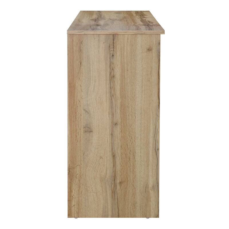 Oval Rattan Doors Sideboard with Adjustable Shelves