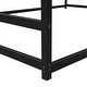 preview thumbnail 12 of 22, Metal House Shape Platform Bed, Black, Queen - Stylish, Sturdy & Safe Design