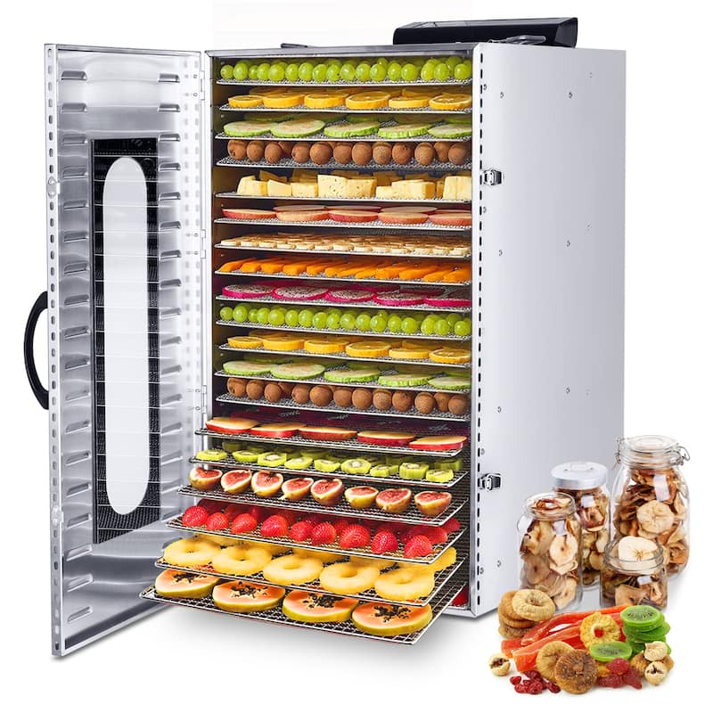Food Dehydrator 20 Stainless Steel Trays, Food Dryer Machine for Fruit, Vegetables and Meat - 20-tray - 20-tray