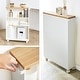 preview thumbnail 5 of 8, Yamazaki Home Rolling Storage Cart, Steel, Minimal Assembly - L 18.7 x W 5.12 x H 26.97 inches