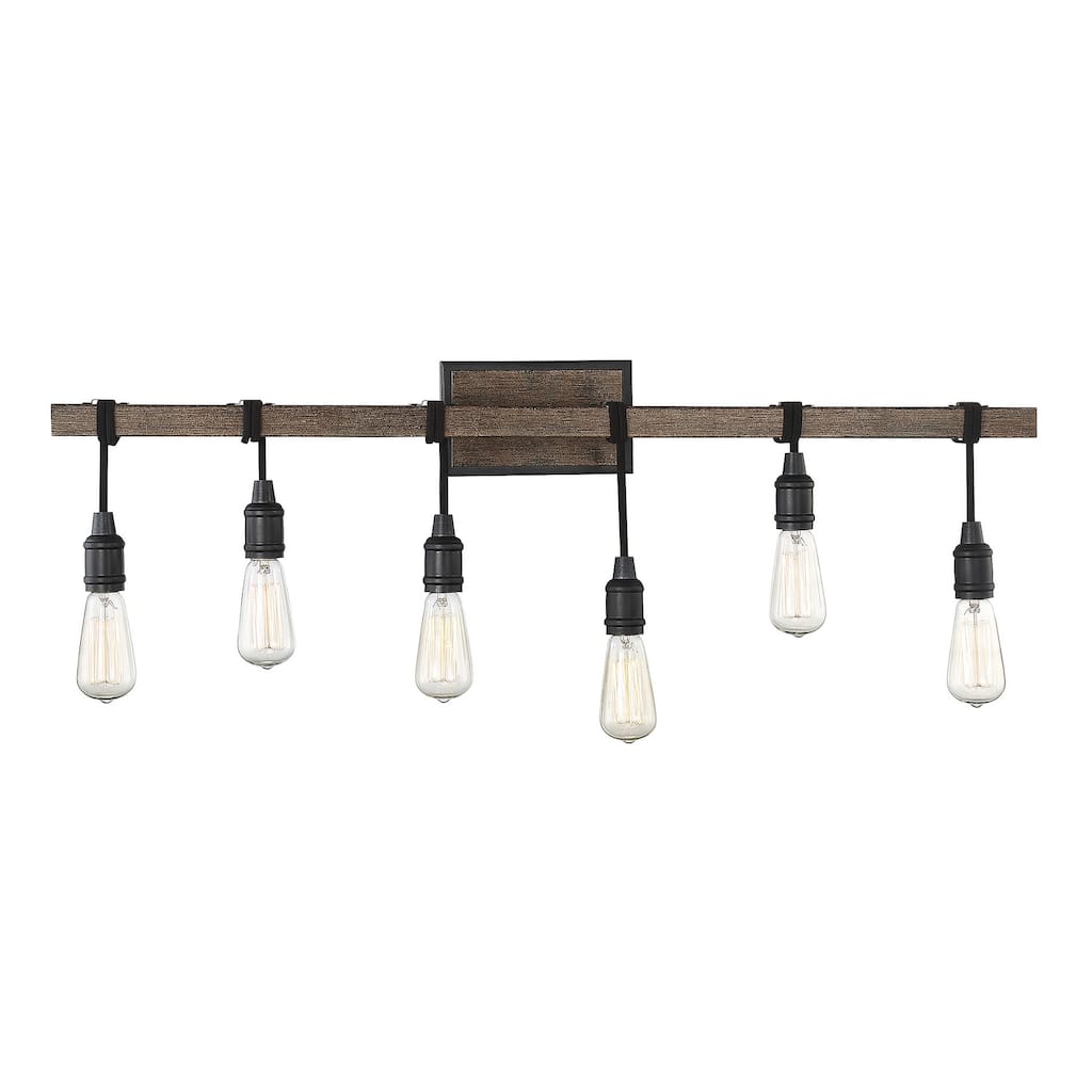 Savoy House Burgess 6-Light Bathroom Vanity Light in Durango - 8-993-6-41