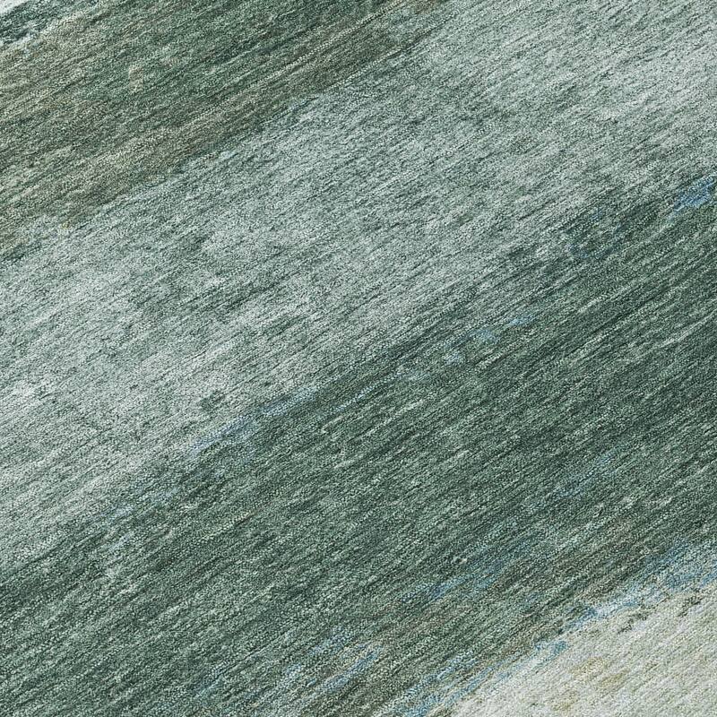 Machine Washable Indoor/Outdoor Watercolor Ombre Chantille Rug