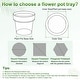 preview thumbnail 6 of 11, Plant Saucers, Anti-Rot Root Resin Flower Pot Plant Saucers for Indoor/Outdoor, Flowerpot Drip Tray