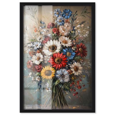 Symphony of Flowers I Shadowbox by Art Remedy