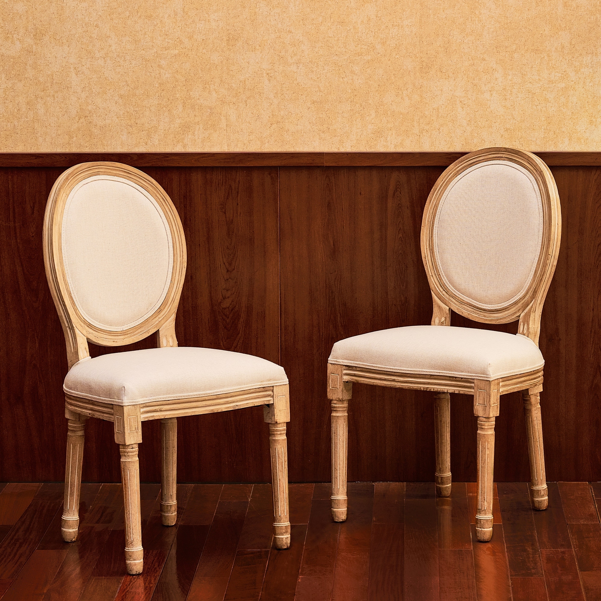 CO Z King Louis XVI Upholstered Dining and Side Chairs Set of 2