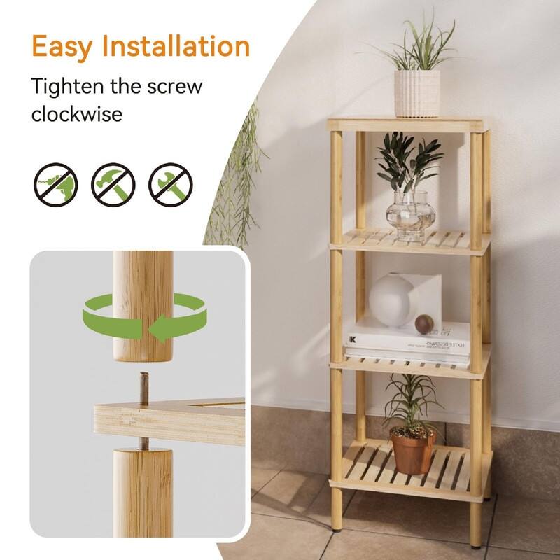 Bamboo Bathroom Shelf