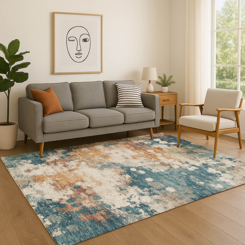 Premium Washable Super Soft Modern Splatter Mayfield Rug