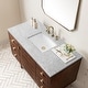 preview thumbnail 31 of 39, James Martin Vanities Amberly 48" Single Vanity, Mid-Century Walnut