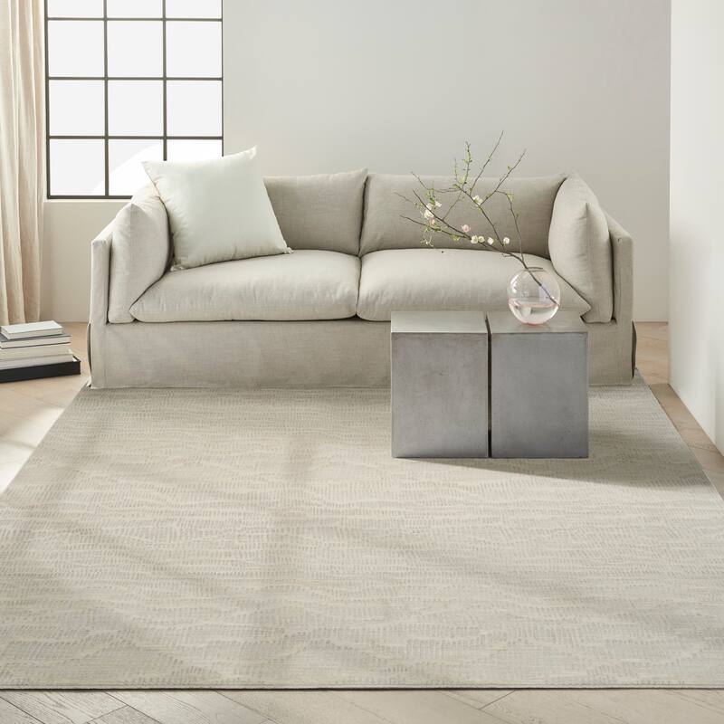 Calvin Klein CK079 Notes Indoor only Grey Abstract Area Rug