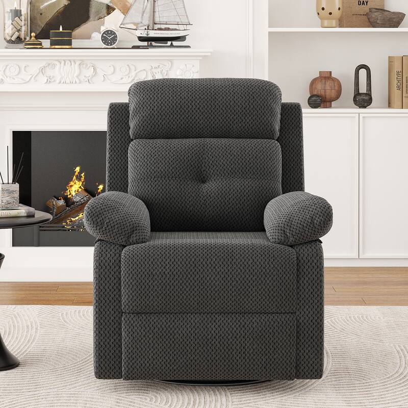Small Rocker Swivel Recliner Chair for Adults Women for Small Spaces, Bedroom, Living Room